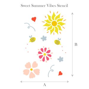 Sweet summer vibes STENCIL - ARTSANS