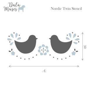nordic twin stencil - ARTSANS