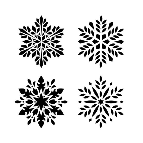 snowflakes stencil - ARTSANS
